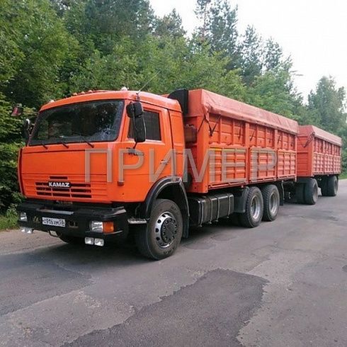Тент полог на зерновоз КамАЗ 53215 фото на сайте Производственной Компании ЭлитТент