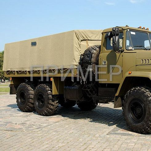 Тент на бортовой грузовик КрАЗ-65101 (5.7х2.4) фото на сайте Производственной Компании ЭлитТент