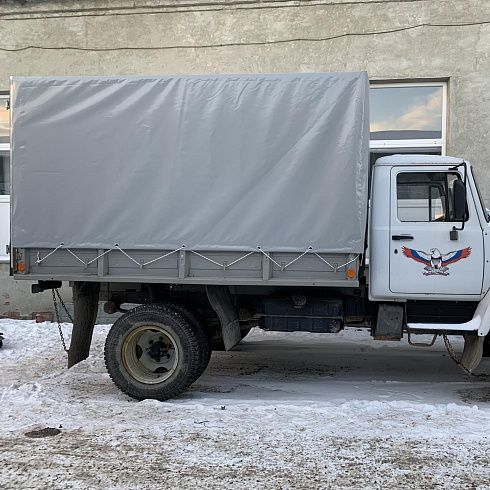 Тент на труженик из СССР ГАЗ 53 (5.0х2.4) фото на сайте Производственной Компании ЭлитТент
