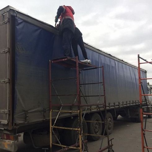 Ремонт крыши тента  фото на сайте Производственной Компании ЭлитТент
