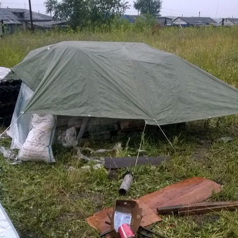 Полог тарпаулин 180 г/м2 фото на сайте Производственной Компании ЭлитТент